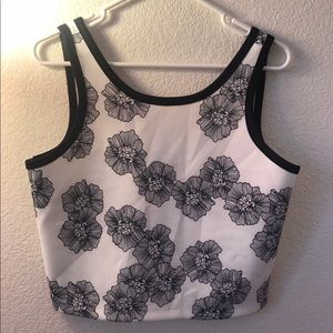 Flower tank top / crop top